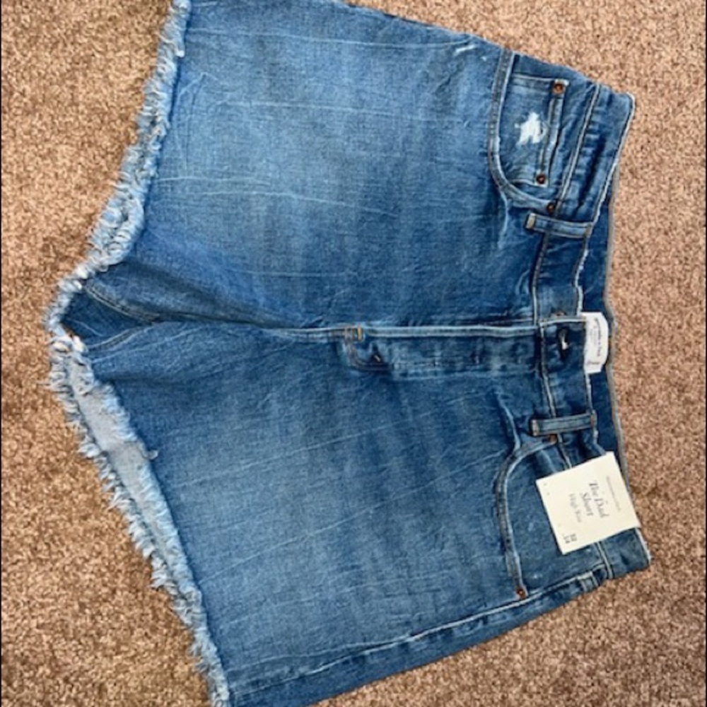 NWT Abercrombie & Fitch HiRise Dad Shorts size 32/14